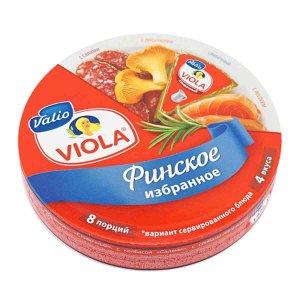 Сыр Виола плавленый Ассорти Финское избранное 45% к/к 130г