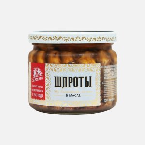 Шпроты За Родину из балтийской кильки в масле ст/б 270г