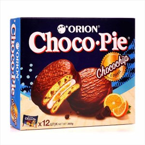 Печенье Орион Чоко Пай Чокочип с кусочками шоколада/апельсин 12шт к/к 360г
