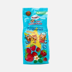 Мармелад Лакомства для здоровья Три кота желейный Клубничка пл/уп 105г