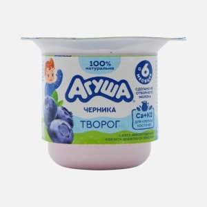 Творог Агуша фруктовый Черника 3.9% 100г