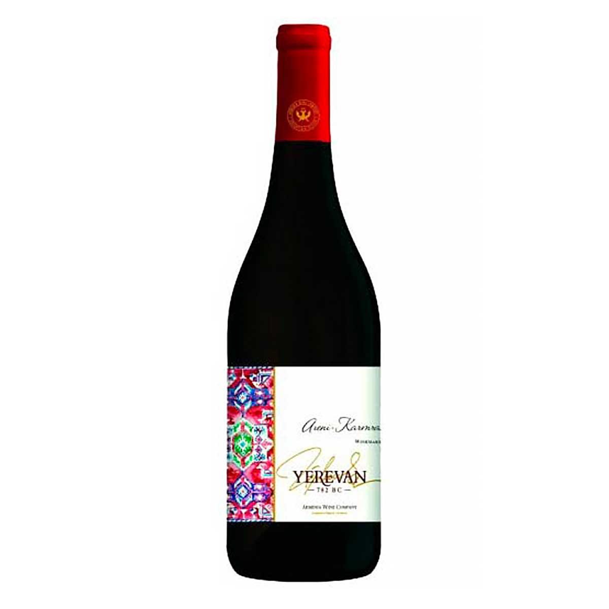 Вино Ереван Арени Кармрают 782 ВС красное сухое 12.5% ст/б 0,75л