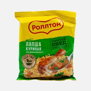 Лапша Роллтон б/п яичная куриная по-Домашнему пл/пак 85г