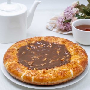 Пирог Праздничный с курагой и апельсином вес