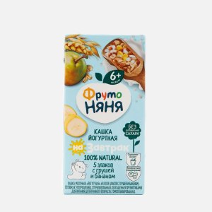 Кашка ФрутоНяня 5 злаков молочная с грушей и бананом с 6мес т/п 0,2л