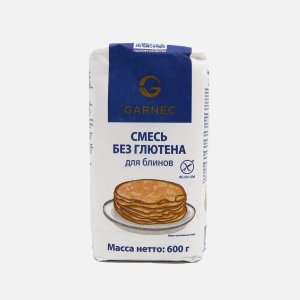 Смесь Гарнец для блинов без глютена бум/пак 600г