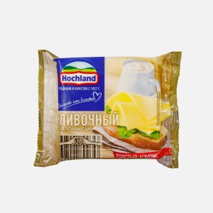 Сыр Хохланд плавленный Сливочный классический толстый ломтик 45% пл/уп 150г