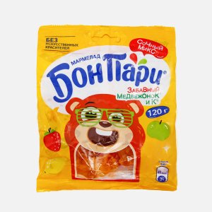 Мармелад жевательный Бон Пари Забавный Медвежонок и Ко пл/уп 120г