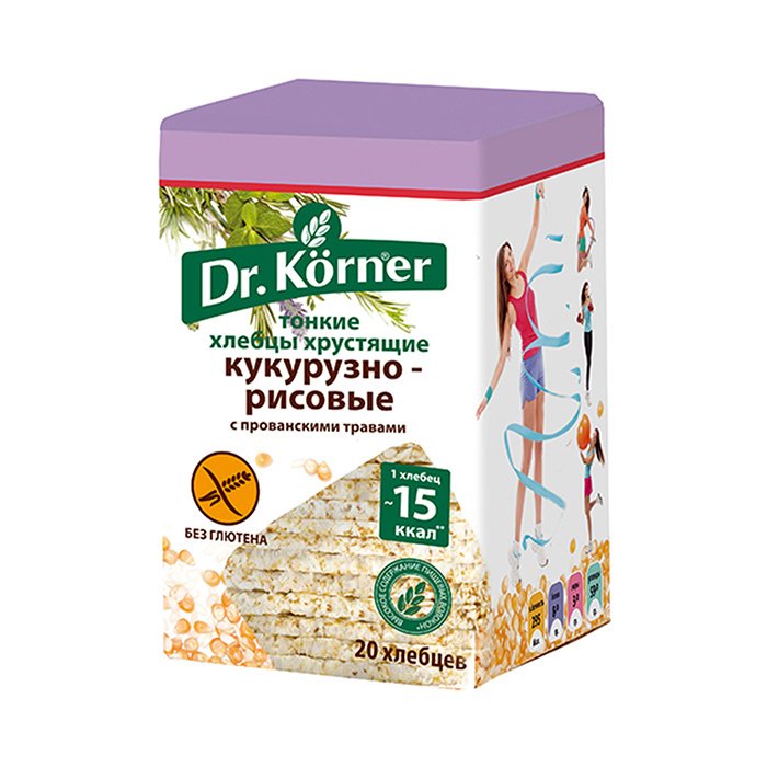 Хлебцы Др Корнер Кукурузно-рисовые с прованскими травами 100г