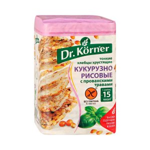 Хлебцы Др Корнер Кукурузно-рисовые с прованскими травами 100г