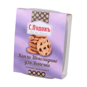 Капли Пудофф шоколадные термостабильные к/к 90г