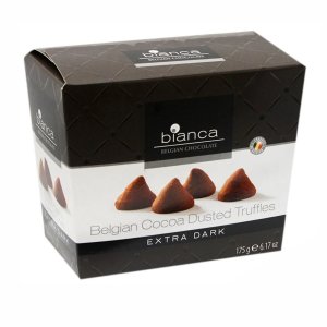Конфеты Бьянка Трюфели шоколадные со вкусом темного шоколада к/к 175г