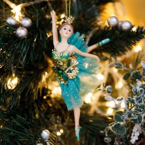 Украшение елочное Холидей Классик БалеринаРаймонда полисто7,5х7,5х18