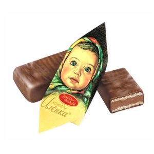 Конфеты Красный Октябрь Аленка шоколадная глазурь с начинкой вес