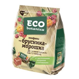 Конфеты Эко-ботаника брусника/морошка пл/уп 200г