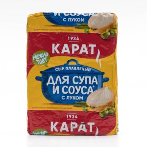Сыр Карат плавленный с луком для супа 45% фольга 90г