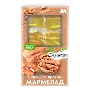 Мармелад Марме С грецким орехом б/сахара к/к 170г
