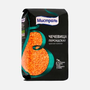 Чечевица Мистраль красная пл/пак 450г