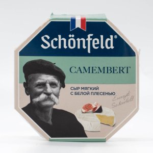 Сыр Шонфилд Камамбер с белой плесенью мягкий 50% 125г