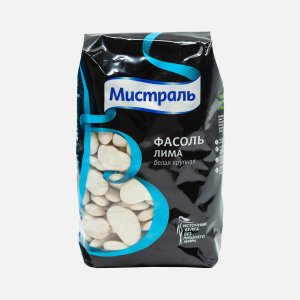 Фасоль Мистраль Лима белая крупная 450г