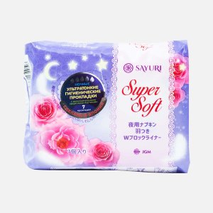 Прокладки Сайюри Супер Софт ночные 7шт