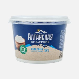 Сметана Алтайская коллекция 15% пл/ст 200г