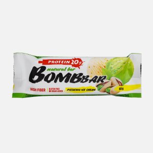 Батончик Бомббар Фисташковый пломбир неглазиров протеиновый 60г