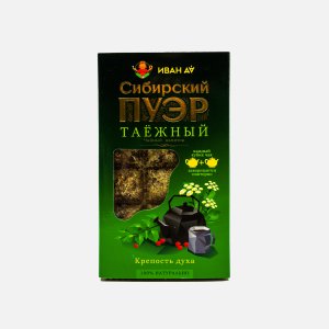 Напиток чайный ИванДа СибирскийПуэр таежный плитка к/к 96г