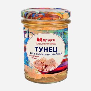 Тунец Магуро филе-кусочки натуральн ст/б 200г