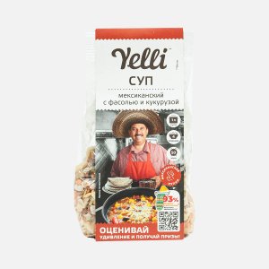 Суп Йелли Мексиканский с фасолью и кукурузой пл/пак 120г