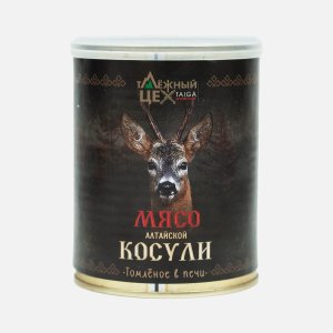 Мясо Таёжный цех Алтайской косули томлёное в печи ж/б 338г