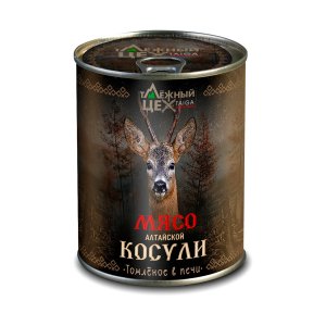 Мясо Таёжный цех Алтайской косули томлёное в печи ж/б 338г