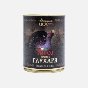 Мясо Таёжный цех Томского глухаря томлёное в печи ж/б 338г