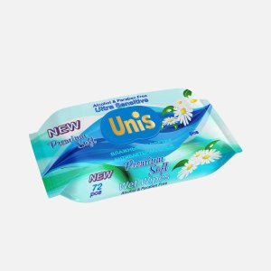 Салфетки Унис влажные универсальные д/всей семьи с экс ромашки 72шт