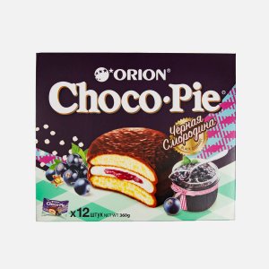 Пирожное Орион Чоко Пай Черная смородина 12шт к/к 360г