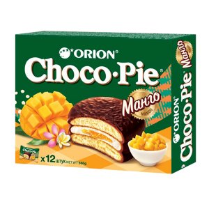 Печенье Орион Чоко Пай Манго 12шт к/к 360г