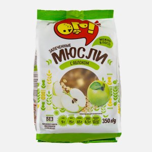 Мюсли Ого! запеченные с яблоком 350г