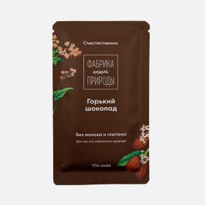 Шоколад Нэйчес аун Фэктери Гречишный горький 20г