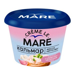 Кальмар рубленый Балтийский Берег Крем Ле Маре в сливочно-чесночном соусе 150г