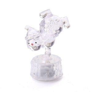 Фигурка рождественская Санта/ снеговик с подсветкой 5x5x9см