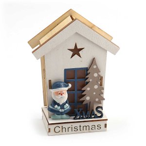 Декорация Рождественский домик с подсветкой 11х6х15см DH8039100