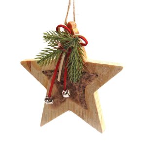 Украшение елочное Звезда 130x17x130мм YZT001010