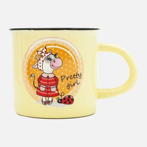 Кружка 180мл Милая коровка 7,5х6,8см керамика 155-468