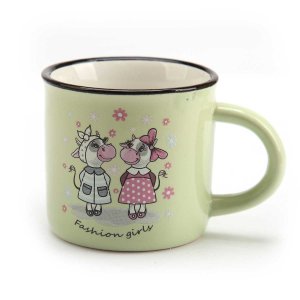 Кружка 180мл Милая коровка 7,5х6,8см фарфор 155-473