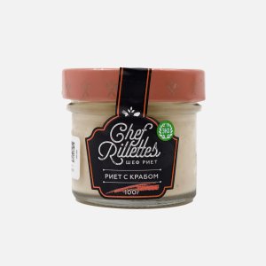 Риет Путина из икры трески с крабом пастериз ст/б 100г