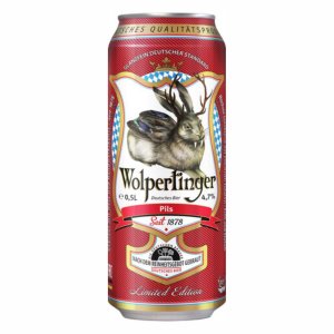 Пиво Вольпертингер Пилс светлое фильтрованное 4.7% ж/б 0,5л