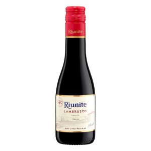 Вино игристое Риуните Ламбруско ИГТ жемчужное красное полусладкое 8% ст/б 0,187л