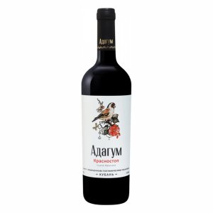 Вино Адагум Красностоп красное сухое 12% ст/б 0,75л