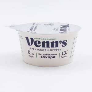 Йогурт Веннс Греческий натуральный обезжиренный 0.1% 130г