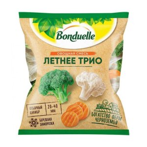 Овощная смесь Бондюэль Летнее Трио пл/пак 400г